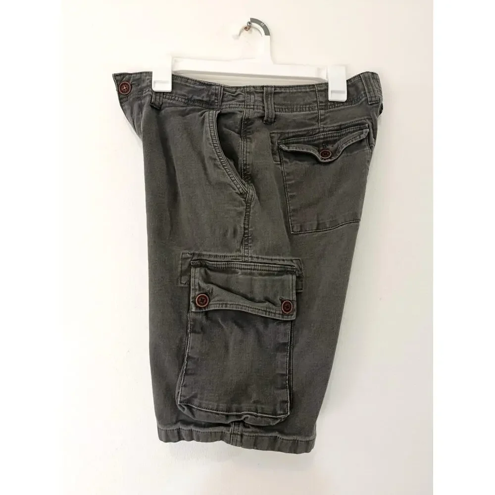 Lucky Brand Men's Outdoor Cargo Shorts Charcoal Gray Size 30